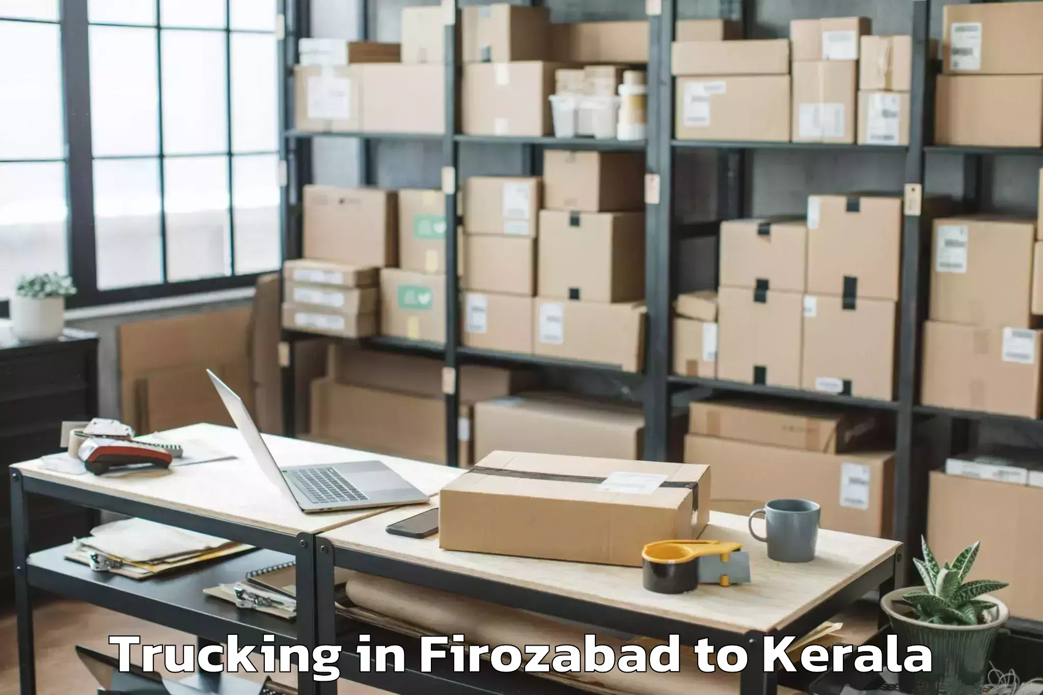 Hassle-Free Firozabad to Kochi Trucking